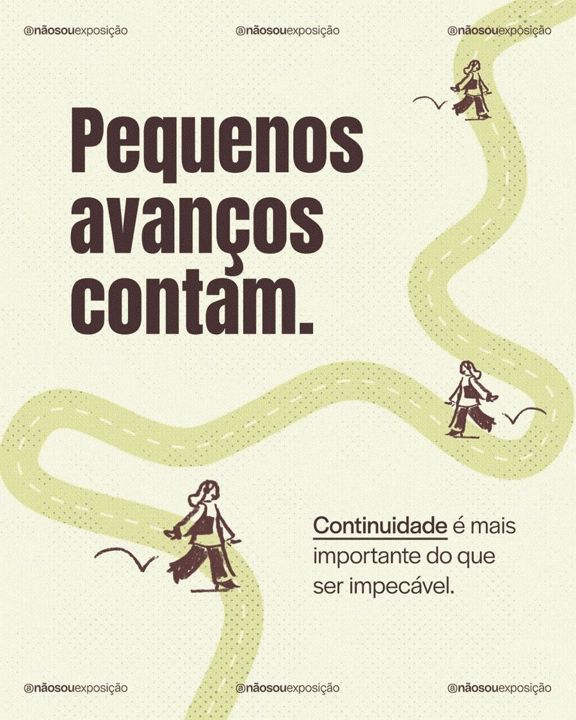 Post para Não Sou Exposição · design e conteúdo