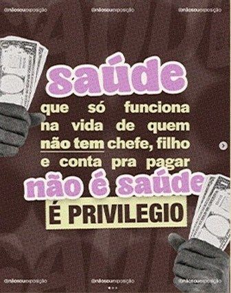 Post para Não Sou Exposição · design e conteúdo